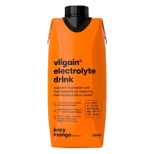 Vilgain Electrolyte Drink Soczyste Mango 500 ml karton x12
