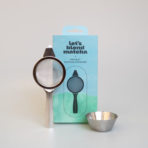 Sitko do matchy ułatwiające przygotowanie gładkiej, jednolitej konsystencji napoju.