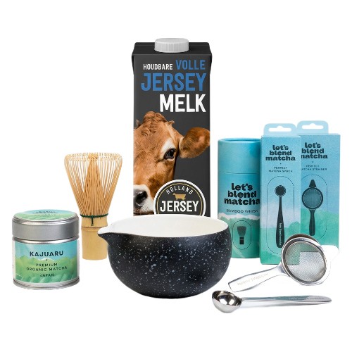 Let’s Blend Zestaw Premium do Matcha Holland 6% UHT Kajuaru