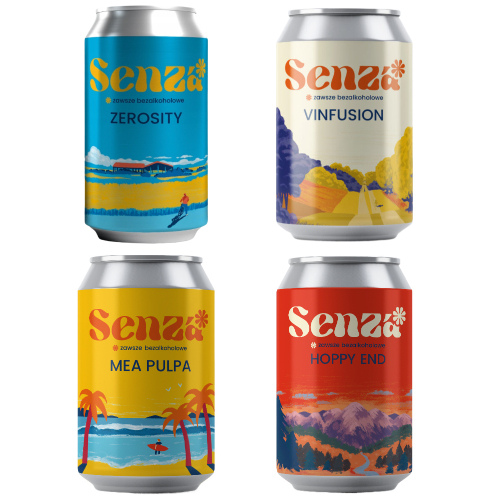 Senza Sample Pack 330 ml puszka x4