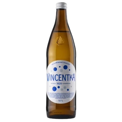 Vincentka Naturalnie Gazowana 700 ml szkło x6