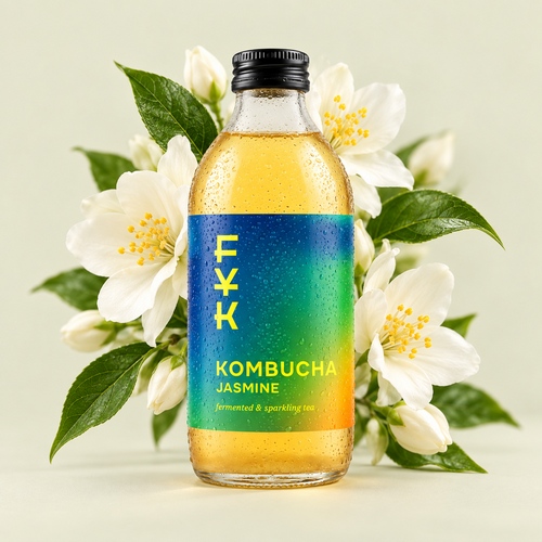 Foverer Young Kombucha o smaku jaśminowym to napój herbaciany z naturalnej fermentacji, bogaty w probiotyki, kwasy organiczne, enzymy trawienne i antyoksydanty.