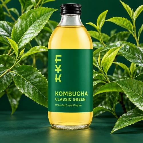 Foverer Young Kombucha o smaku zielonej herbaty to napój herbaciany z naturalnej fermentacji, bogaty w probiotyki, kwasy organiczne, enzymy trawienne i antyoksydanty.