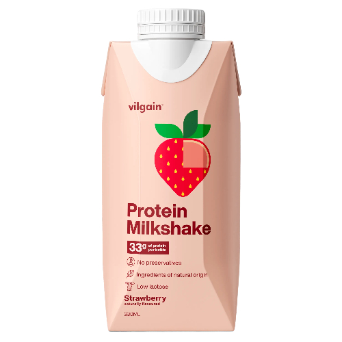 Vilgain Protein Milkshake Truskawka 330 ml karton x12