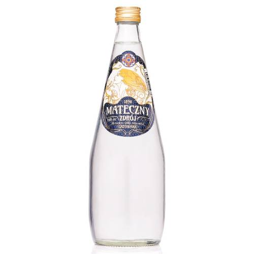 Mateczny Zdrój 750 ml Gazowana Szkło x6